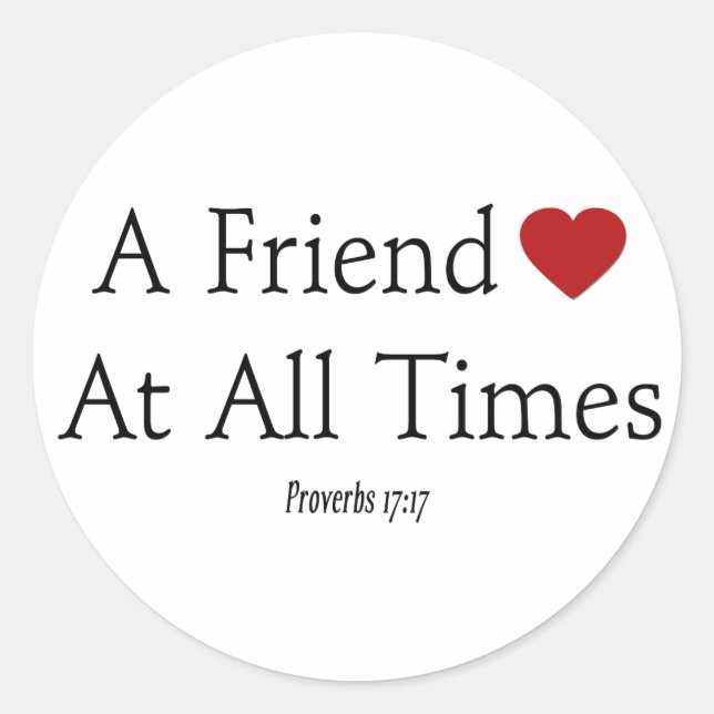 Sprichwörter 17:17 runder aufkleber (Vorderseite)