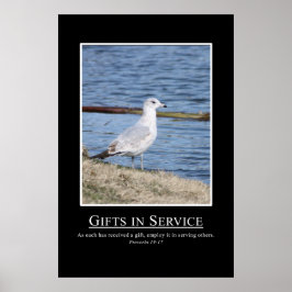 Sprichwörter 19:17 - Benutzen Sie Ihre Geschenke, Poster