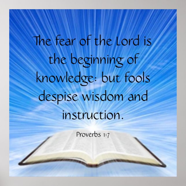 Sprichwörter 1:7 poster (Vorne)