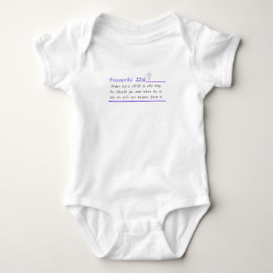 Sprichwörter 22:6 Christlicher Baby Bodysuit 1-Stü Strampler