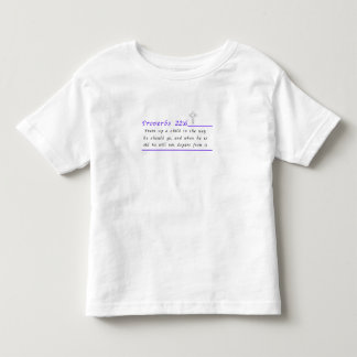 Sprichwörter 22:6 Christlicher Kleinkind-T - Shirt
