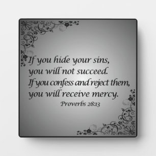 Sprichwörter 28:13 fotoplatte