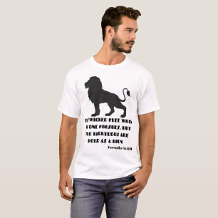 Sprichwörter 28:1 Bibelverse Zitat KJV Unisex T-Shirt