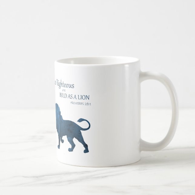Sprichwörter 28 1 kühl als Lion Kaffeetasse (Rechts)