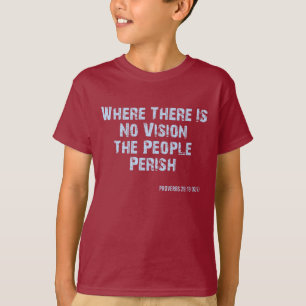 Sprichwörter 29:18 Bibelverse KJV Quote Boy's T-Shirt