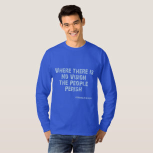 Sprichwörter 29:18 Bibelverse KJV Zitat Männer T-Shirt