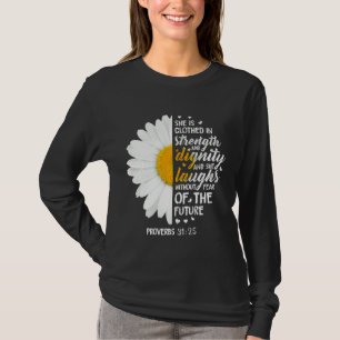 Sprichwörter 3125 Bible Verse Daisy Blume Religiou T-Shirt