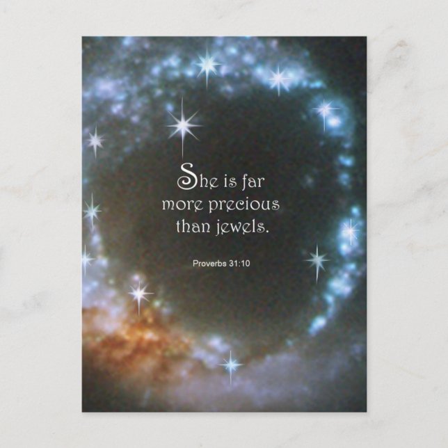 Sprichwörter 31:10 postkarte (Vorderseite)