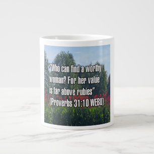 Sprichwörter 31:10 WEBU-Tasse Jumbo-Tasse