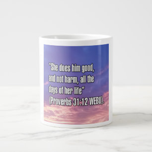 Sprichwörter 31:12 WEBU-Tasse Jumbo-Tasse
