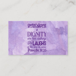Sprichwörter 31:25-26 Calling Card, Weitergabe an  Telefonnummerkarte