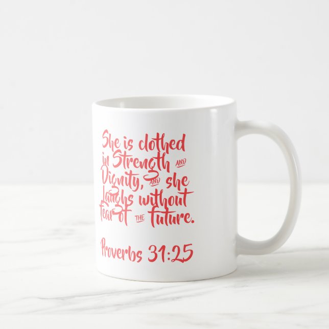 Sprichwörter 31:25 Kaffee-Cup Kaffeetasse (Rechts)