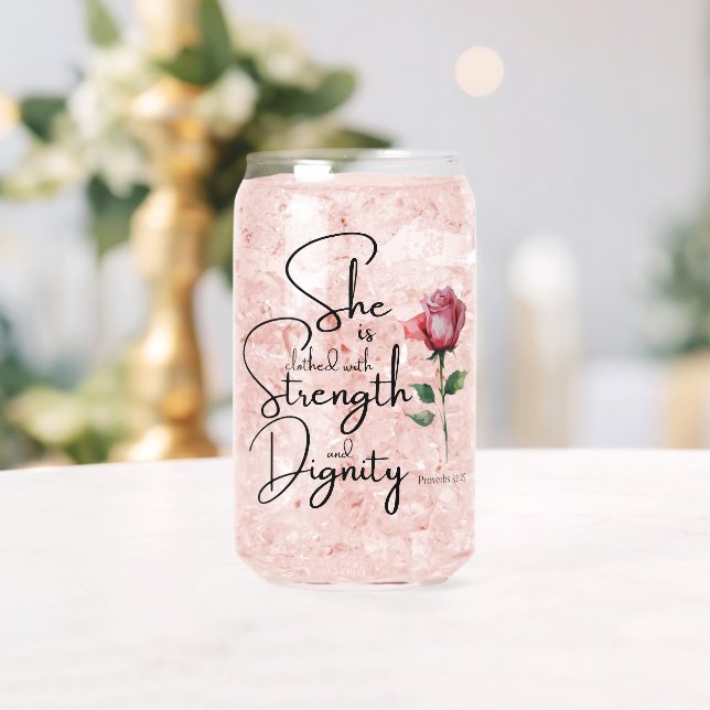Sprichwörter 31:25 Sie ist bekleidet Bibelverse Bl Dosenglas (Insitu (Hochzeit))