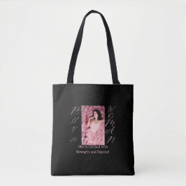Sprichwörter 31 Frauenpink & Black Tote Bag
