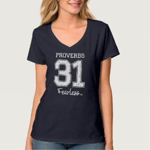 Sprichwörter 31 Furchtlos - Jesus überlebte Christ T-Shirt