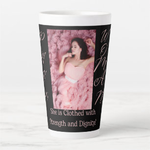 Sprichwörter 31 Latte-Tasse für Frauen in Schwarz Milchtasse