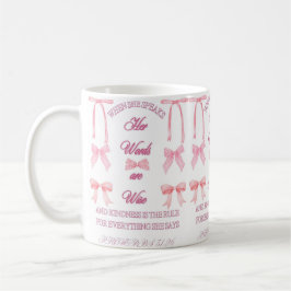 Sprichwörter 31 Tasse Christlich Coquette Pink Bow