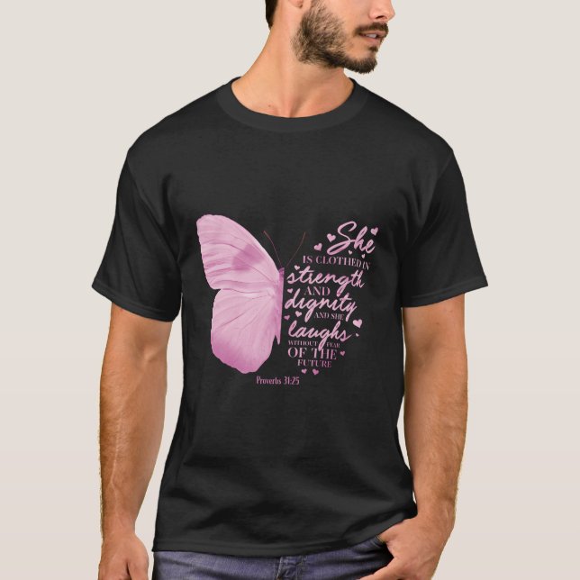 Sprichwörter 31 Worship Scripture Verse Ihre Mama T-Shirt (Vorderseite)