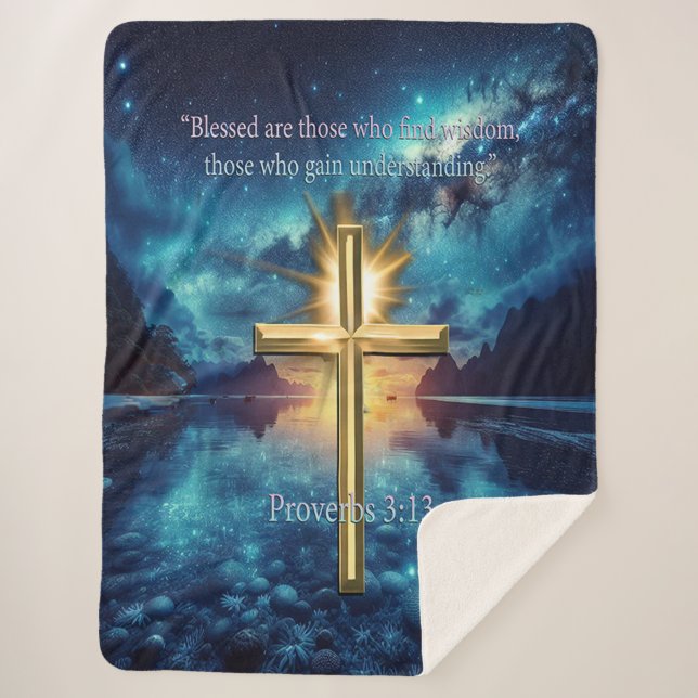 Sprichwörter 3:13 sherpadecke (Vorderseite)