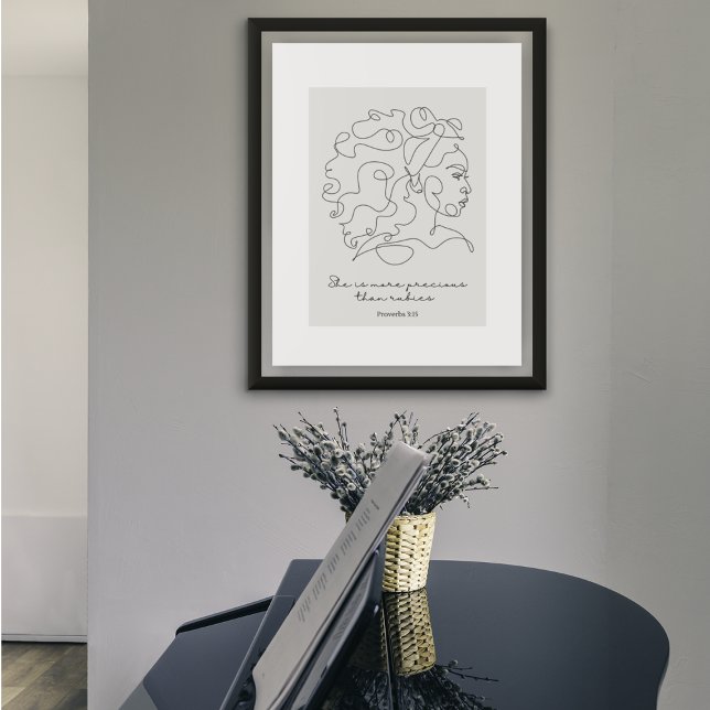 Sprichwörter 3:15 - Wertvoller als Rubies-Poster Poster (Von Creator hochgeladen)