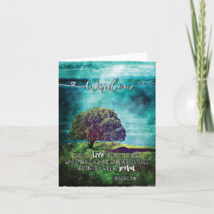 Sprichwörter 3:18 Foto Notecard Karte