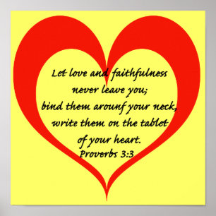 Sprichwörter 3:3 poster