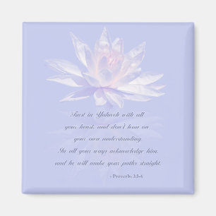 Sprichwörter 3:5-6   Bibelverse Magnet