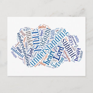 Sprichwörter 3:5-6 postkarte