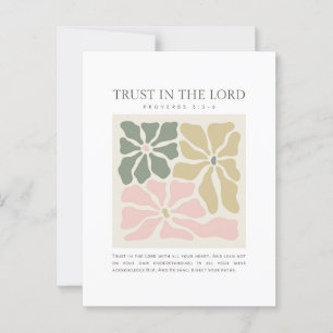 Sprichwörter 3:5-6 Vertrauen in den Herrn Postkarte