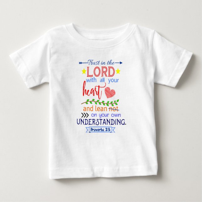 Sprichwörter 3:5 Baby Dress T-shirt (Vorderseite)