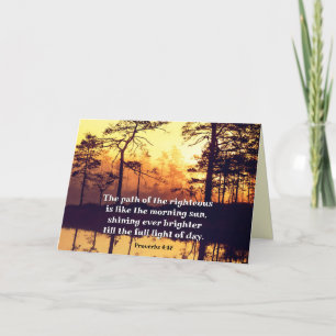 Sprichwörter 4:18 Pfad des rechten Verses Karte