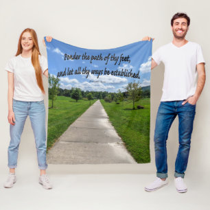 Sprichwörter 4:26 fleecedecke