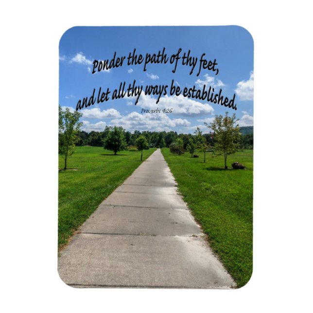 Sprichwörter 4:26 magnet (Vertikal)