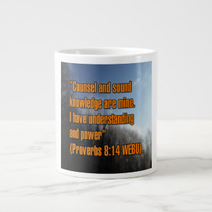 Sprichwörter 8:14 WEBU-Tasse Jumbo-Tasse