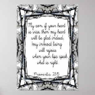 Sprichwörter für meinen Sohn Poster