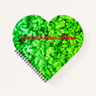 sprießen neue Ideen Notizblock Notizbuch