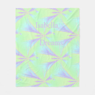 Spring Abstrakt Stars Fleece Blanket