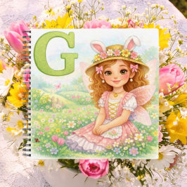 Spring Alphabet Letter G Notebook for Kids Notizbuch