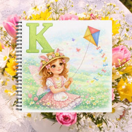 Spring Alphabet Letter K Notebook for Kids Notizbuch