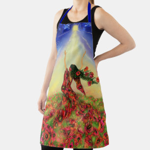 Spring Apron Flowers Girl Schürze