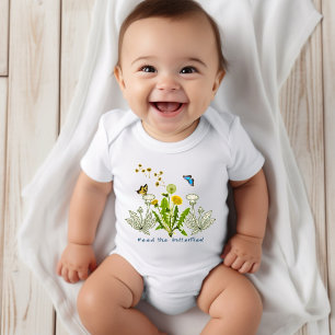 Spring Baby Dandelions Fütterte das Sprichwort der Strampler