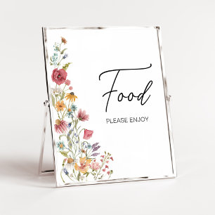 Spring Baby in Bloom Baby Dusche Food Poster