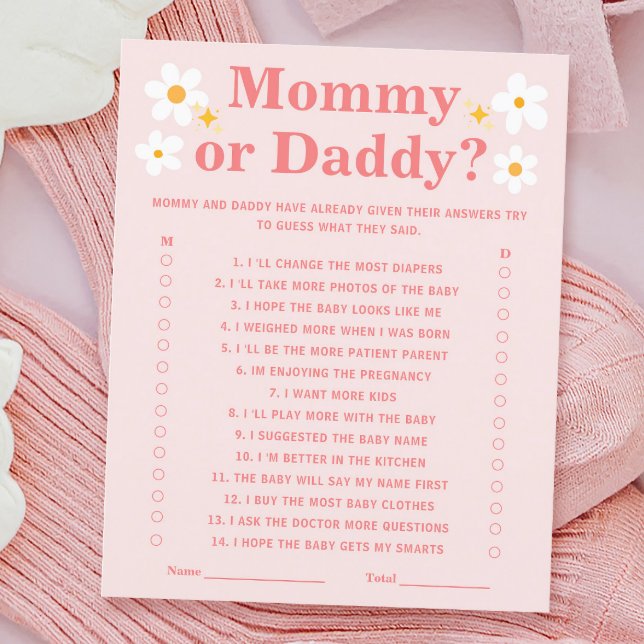 Spring Baby in Bloom Baby Dusche Ratet, wer Game (Von Creator hochgeladen)