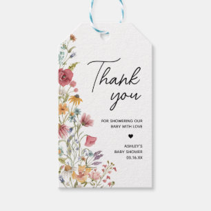Spring Baby in Bloom Baby Shower Fevor Tags Geschenkanhänger