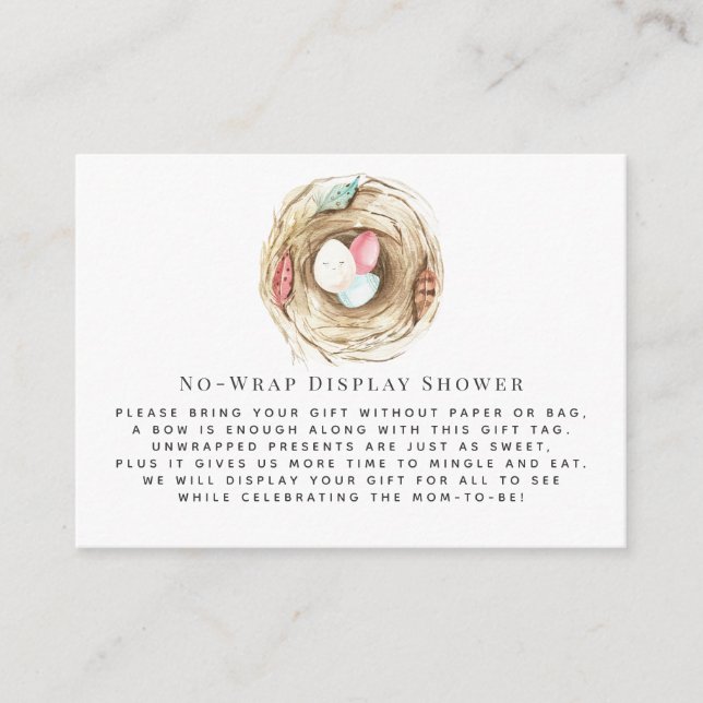 Spring Baby | Keine Wrap Display-Duscheinlage Begleitkarte (Vorderseite)