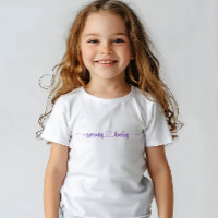 Spring Baby Violet Print Baby Dusche