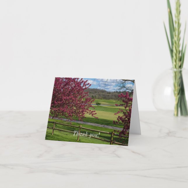 Spring Beauty at Rivercut Danke-Card Dankeskarte (Vorderseite)