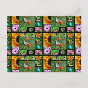 Spring Beauty Collage Postkarte