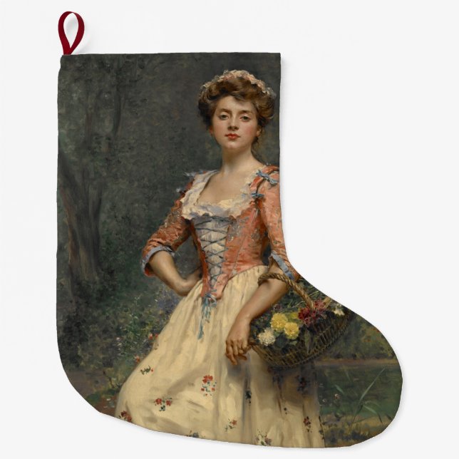 Spring Beauty (von Raimundo de Madrazo y Garreta) Großer Weihnachtsstrumpf (Vorderseite)