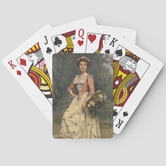 Spring Beauty (von Raimundo de Madrazo y Garreta) Spielkarten (Rückseite)